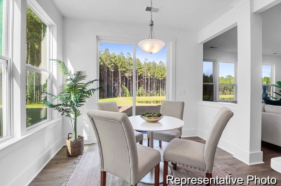 Furnished interior view inside a new home in Homecoming, Ravenel (Image 13).