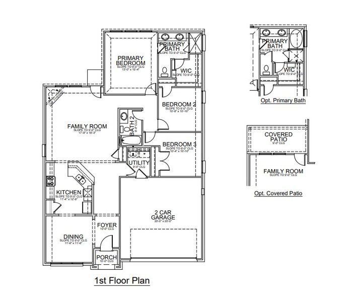 2D floor plan layout for the Iris by Megatel Homes in Steeplechase, Hickory Creek, TX (Image 2). 2D floor plan layout for the Iris by Megatel Homes in Steeplechase, Hickory Creek, TX (Image 2).