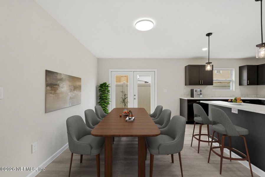 Furnished interior view inside a new home in , Jacksonville (Image 15). Furnished interior view inside a new home in , Jacksonville (Image 15).