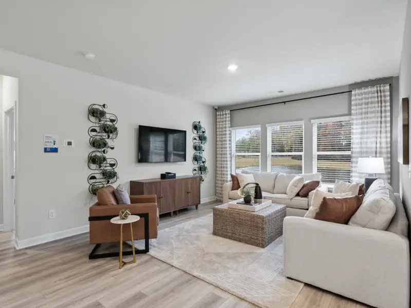 Furnished interior view inside a new home in Waterside - Coastline Series, Longs (Image 10). Furnished interior view inside a new home in Waterside - Coastline Series, Longs (Image 10).