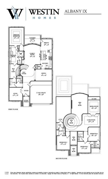 2D floor plan layout of this home in Jordan Ranch, Fulshear, TX (Image 3).