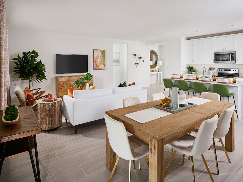 Furnished interior view inside a new home in Lakes at Bella Lago - Signature Series, Green Cove Springs (Image 8).