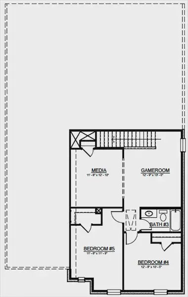 2D floor plan layout for the Ellerdale by Cambridge Homes in Rolling Ridge, Van Alstyne, TX (Image 10). 2D floor plan layout for the Ellerdale by Cambridge Homes in Rolling Ridge, Van Alstyne, TX (Image 10).