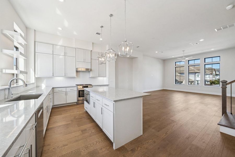 Furnished interior view inside a new home in Spring Valley Creek, Houston (Image 36).
