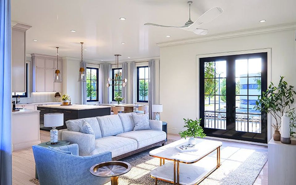 Furnished interior view inside a new home in , Mount Pleasant (Image 10).