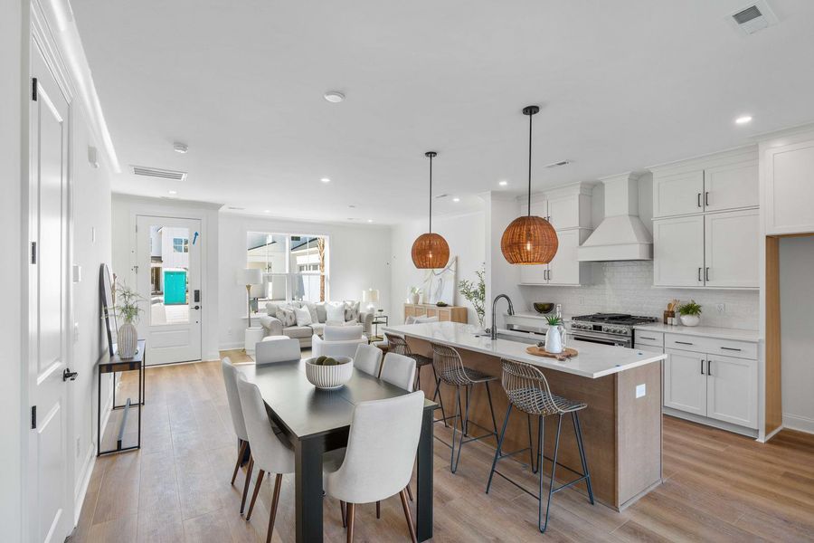 Furnished interior view inside a new home in , Johns Island (Image 8).