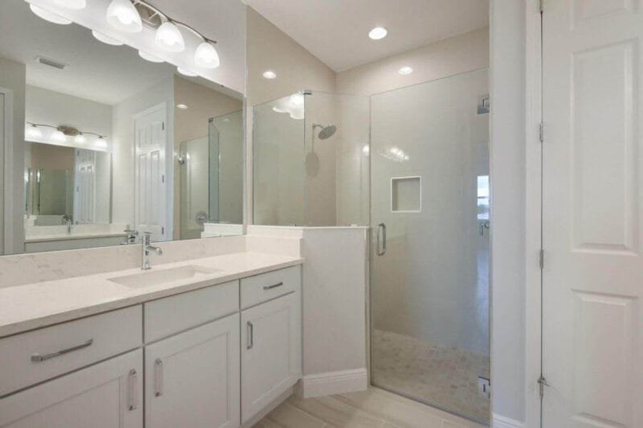 Furnished interior view inside a new home in Reflection Villas at Watercolor Place, Bradenton (Image 7).