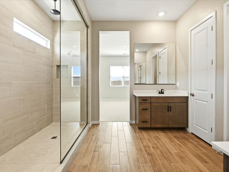 Furnished interior view inside a new home in Abel Ranch Signature Series, Goodyear (Image 7).