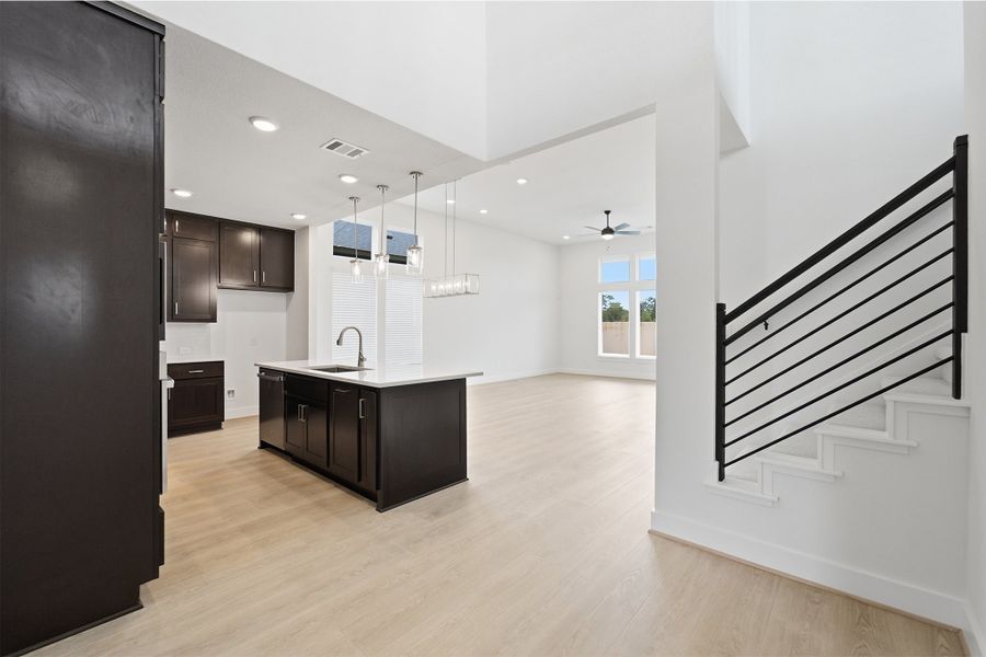 Furnished interior view inside a new home in Santa Rita Ranch, Liberty Hill (Image 8).