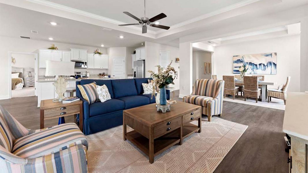 Furnished interior view inside a new home in Liberty, Panama City (Image 14).