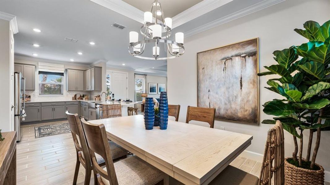Furnished interior view inside a new home in Esplanade at Wiregrass Ranch, Wesley Chapel (Image 29).