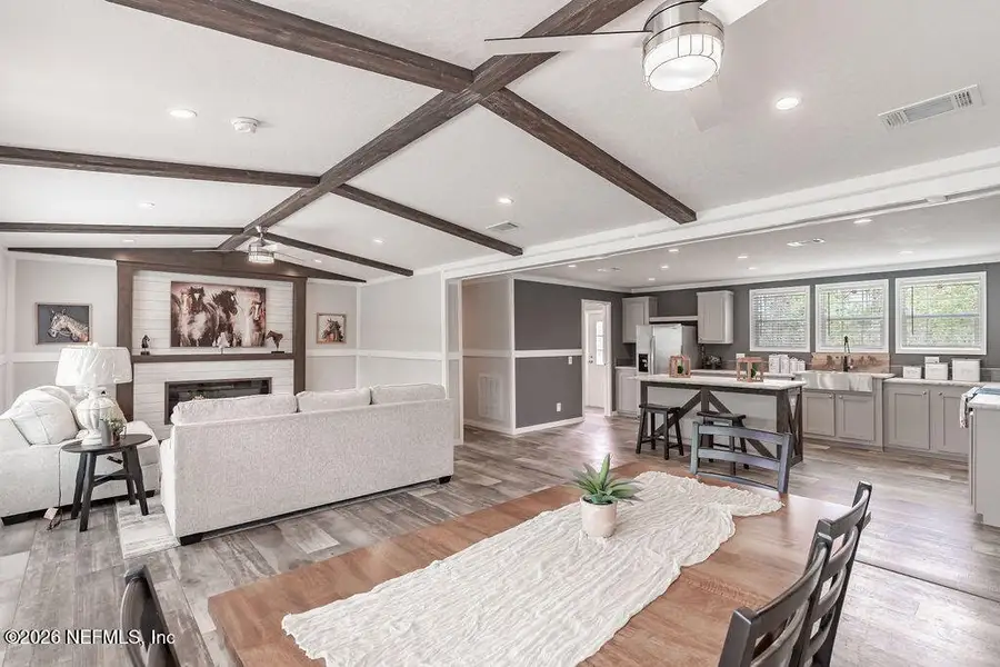 Furnished interior view inside a new home in , Florahome (Image 3).