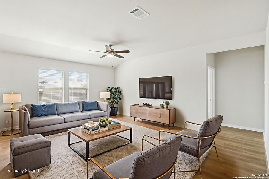Furnished interior view inside a new home in Legendary Trails - Classic Series, Cibolo (Image 9).
