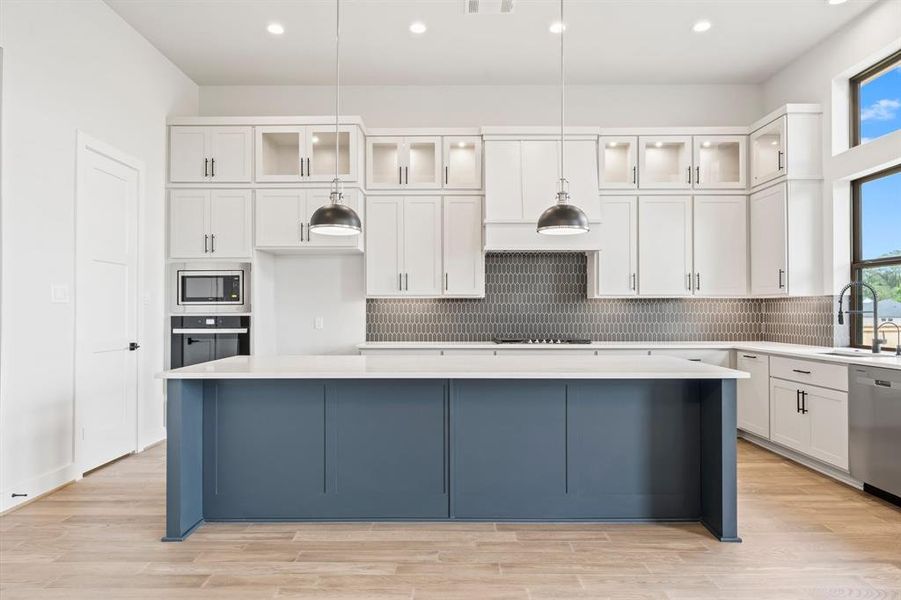 Kitchen with Stacked Cabinets, Cabinet Hardware, Under Cabinet Lighting, and So Much More!