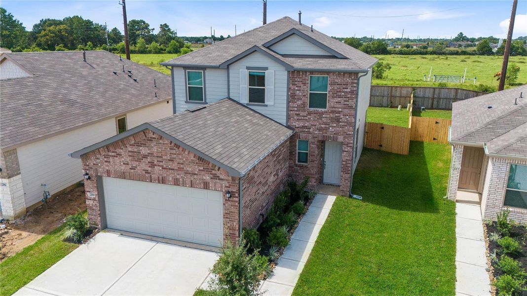 Additional aerial of this gorgeous home on a premium lot with NO BACK NEIGHBORS!