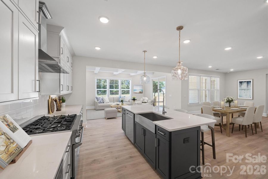 Furnished interior view inside a new home in , Gastonia (Image 12).