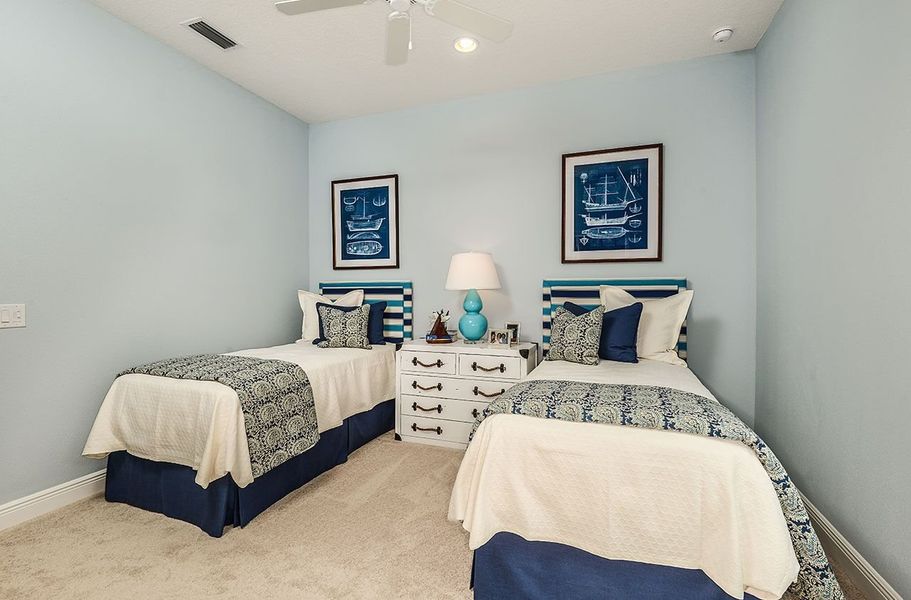 Furnished interior view inside a new home in Boca Royale Golf & Country Club at Wellen Park, Englewood (Image 9).