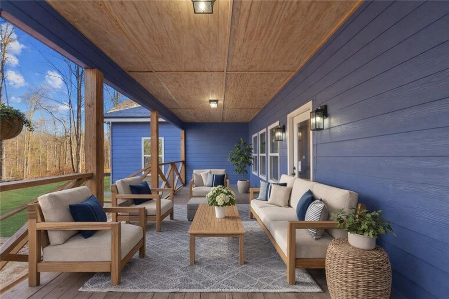 Exterior details and patio area of a home in , Locust Grove (Image 27).