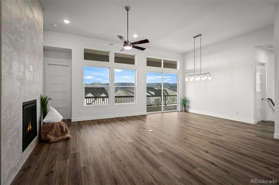Spacious, unfurnished interior of a new home in Cloverleaf - Pinnacle Collection, Monument (Image 22).