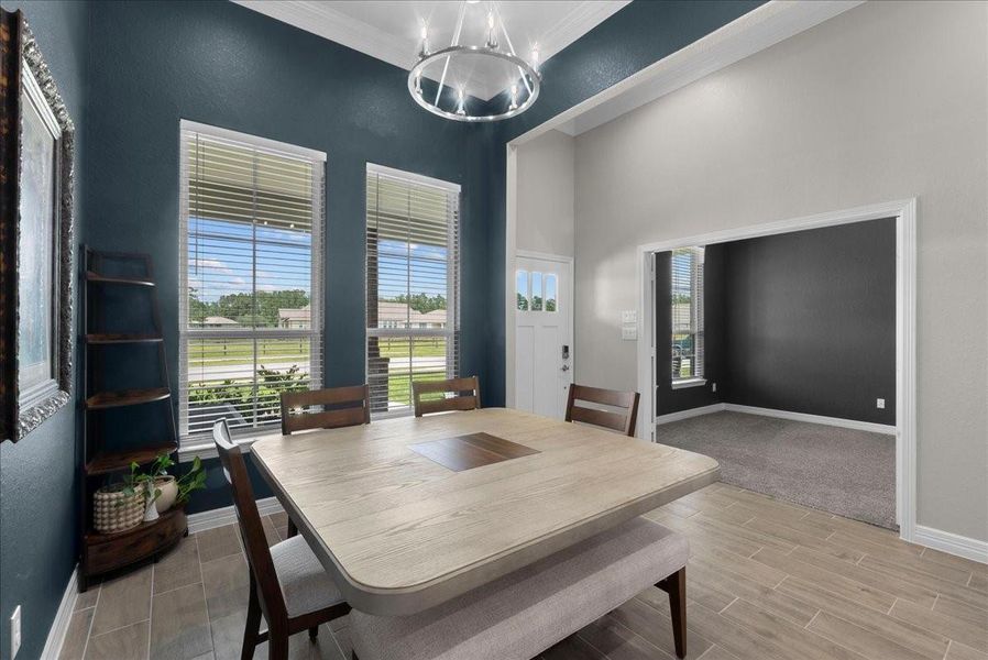 Dining room off the kitchen.