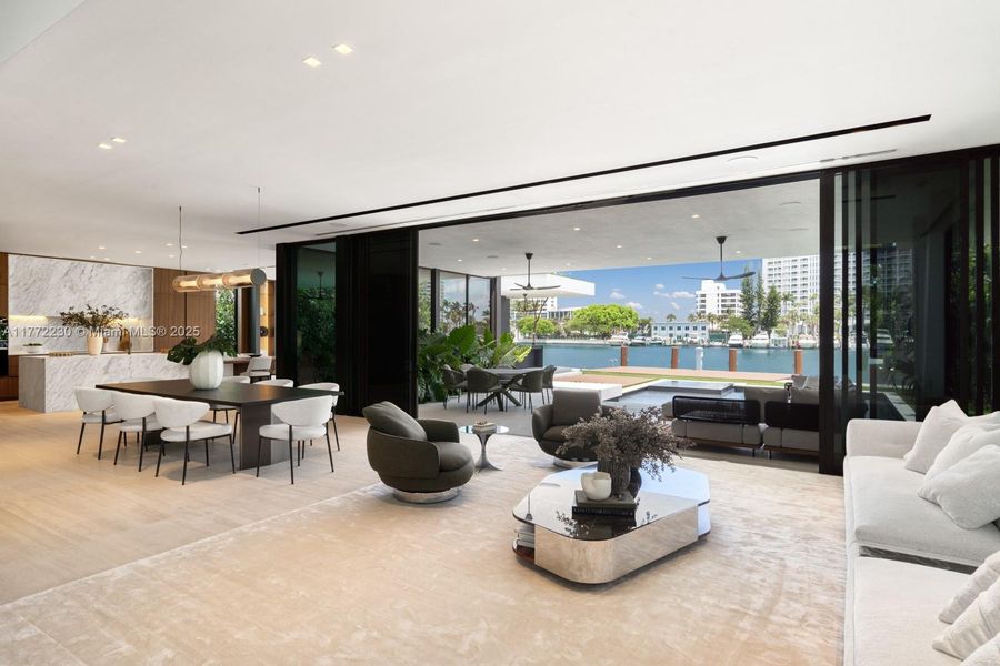 Furnished interior view inside a new home in , Miami Beach (Image 6). Furnished interior view inside a new home in , Miami Beach (Image 6).