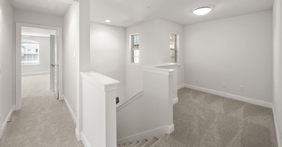 Representative exterior photo of a completed home built from the Meredith by Impression Homes in Main Street Village, Mansfield, TX (Image 12). Representative exterior photo of a completed home built from the Meredith by Impression Homes in Main Street Village, Mansfield, TX (Image 12).