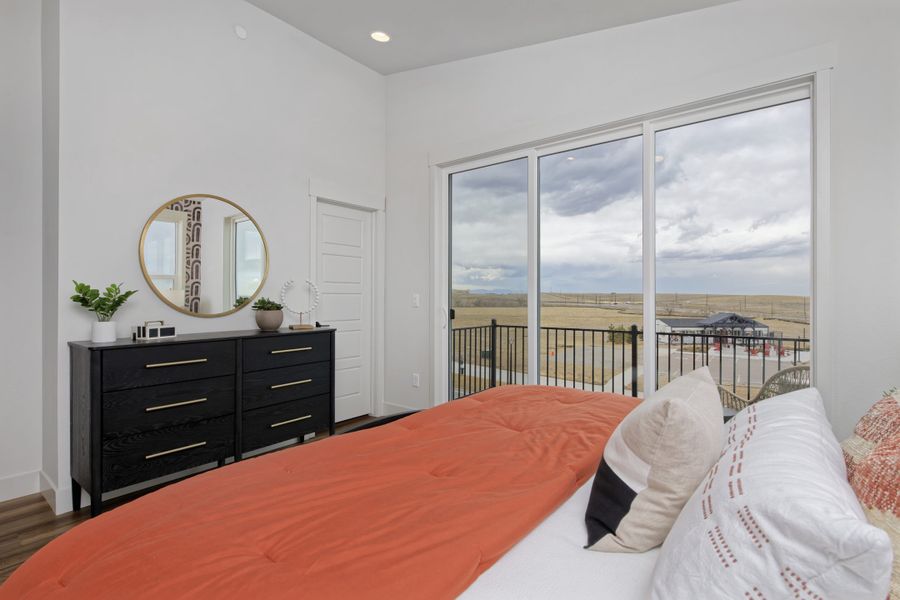 Furnished interior view inside a new home in Lyric at RidgeGate, Lone Tree (Image 22).