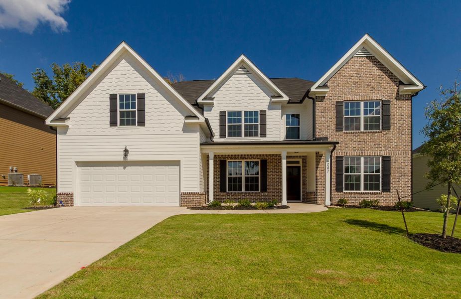 Representative exterior photo of a completed home built from the Springfield V by Ivey Homes in Windsor, North Augusta, SC (Image 27). Representative exterior photo of a completed home built from the Springfield V by Ivey Homes in Windsor, North Augusta, SC (Image 27).