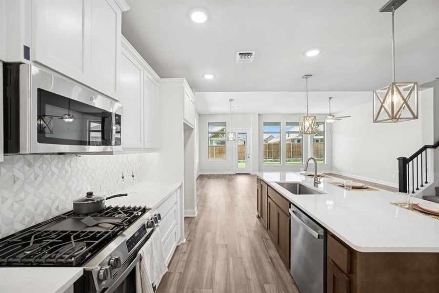 Furnished interior view inside a new home in South Pointe Manor Series, Mansfield (Image 9).