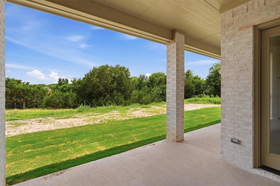 Exterior details and patio area of a home in , Weatherford (Image 26).