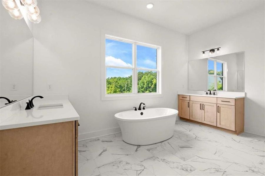 Furnished interior view inside a new home in The Gathering – Alpharetta, Alpharetta (Image 11).