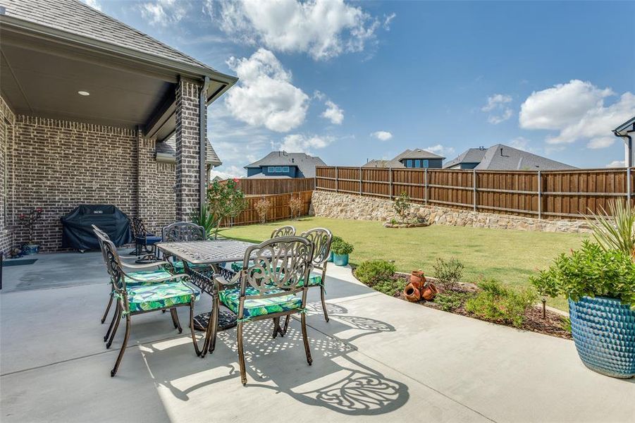 Extended patio