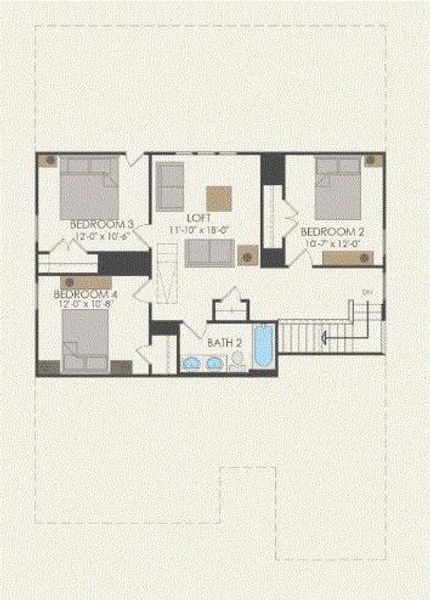 Pulte Homes, Keller floor plan