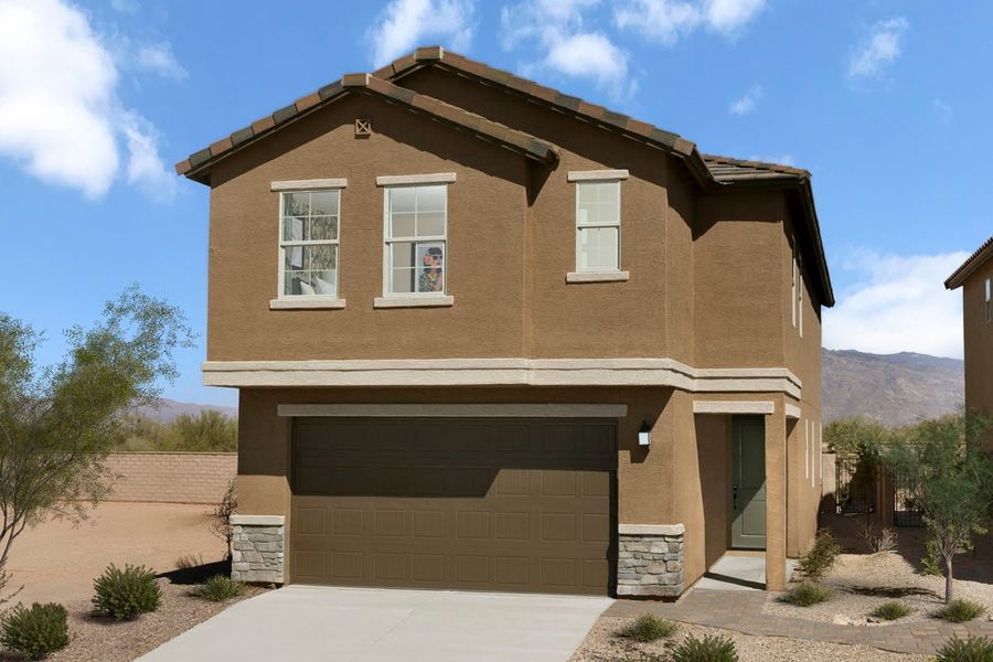 Front exterior of a home in the Mirador Point community, located in Tucson, AZ (Image 10).