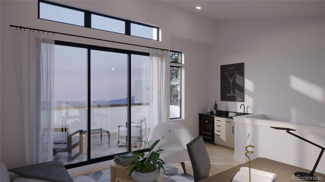 Furnished interior view inside a new home in , Denver (Image 9). Furnished interior view inside a new home in , Denver (Image 9).