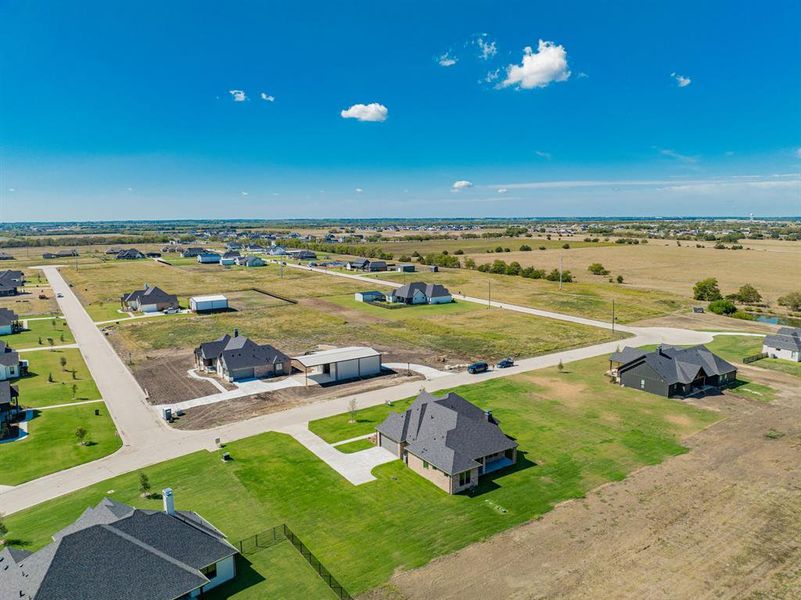 Aerial view featuring a rural view