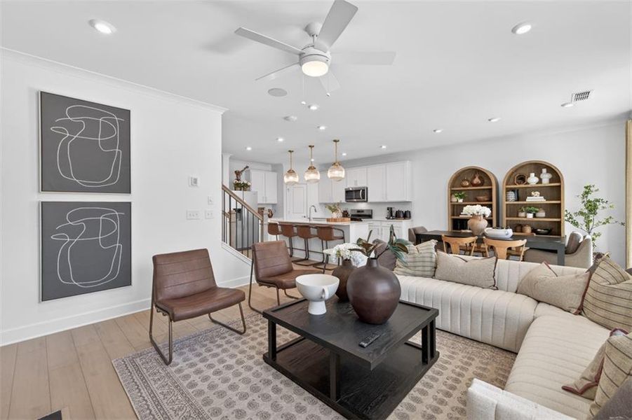 Furnished interior view inside a new home in Linden Grove, Powder Springs (Image 34).