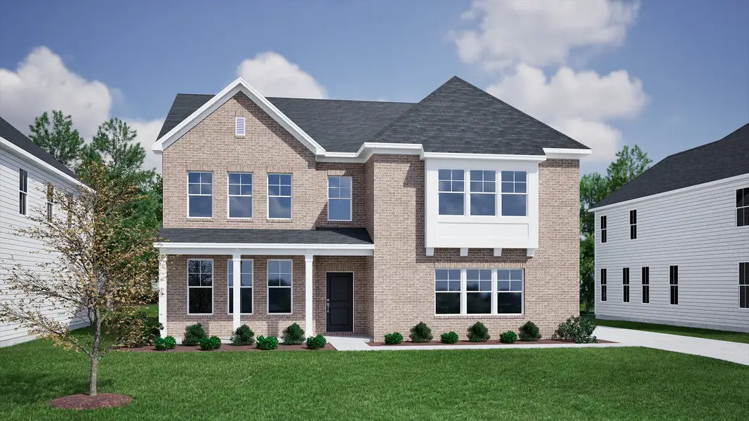 Representative exterior photo of a completed home built from the Webster II - Vanguard Collection by Mungo Homes in Scotts Hill Village, Wilmington, NC (Image 26).