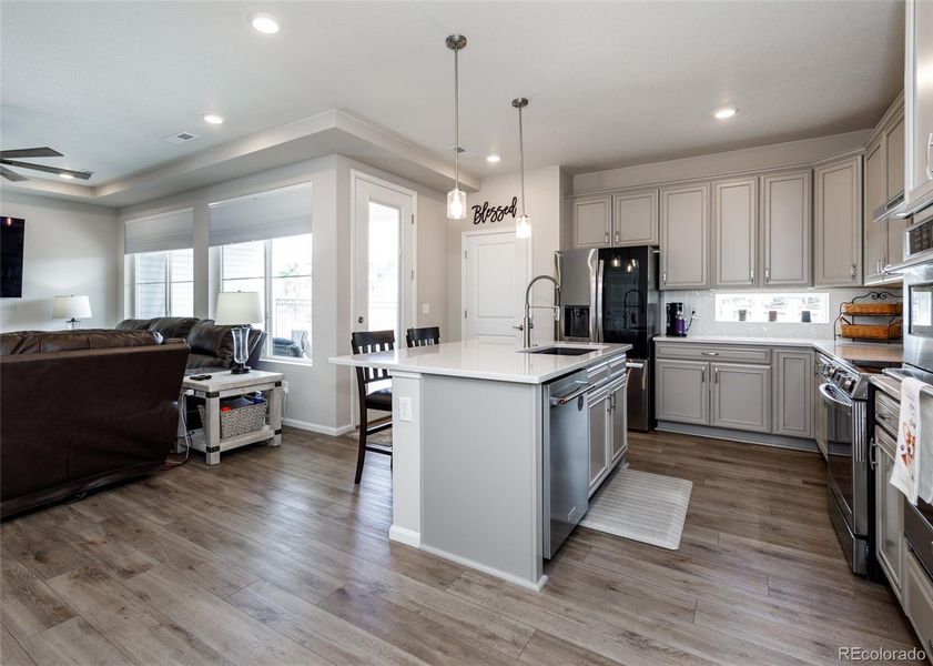 Furnished interior view inside a new home in , Colorado Springs (Image 24).