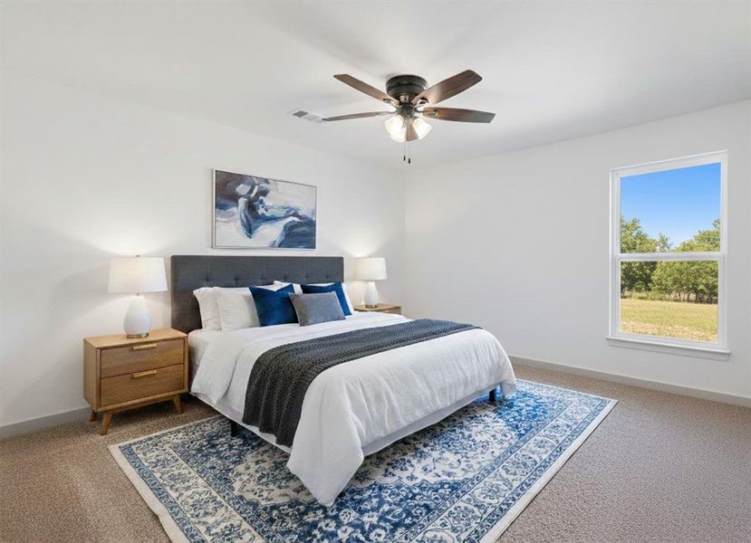 Furnished interior view inside a new home in , Powderly (Image 10).