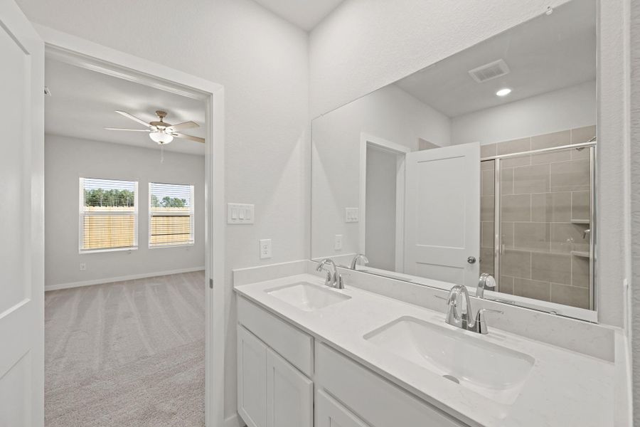 Furnished interior view inside a new home in Northpark South, Porter (Image 5). Furnished interior view inside a new home in Northpark South, Porter (Image 5).