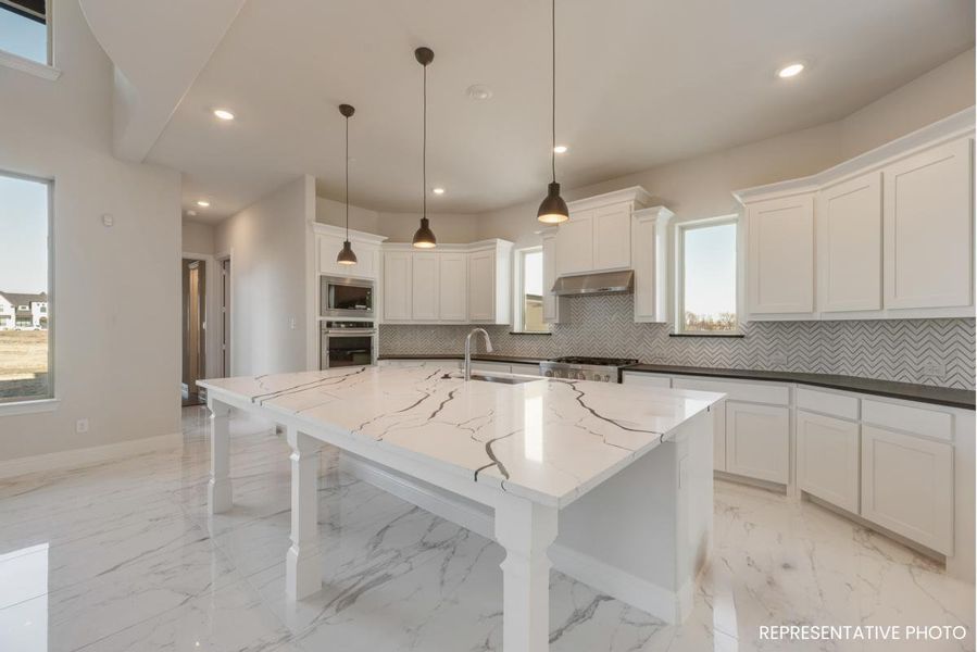 Representative furnished interior of a home built from the Hampton III by Grand Homes in Whitestone Estates, Parker (Image 7).