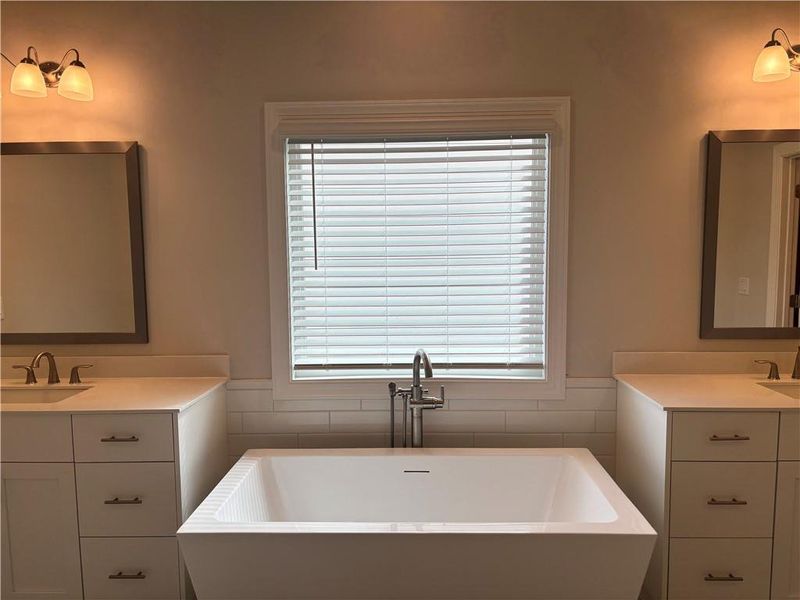 Furnished interior view inside a new home in Brackley Single Family, Cumming (Image 19).