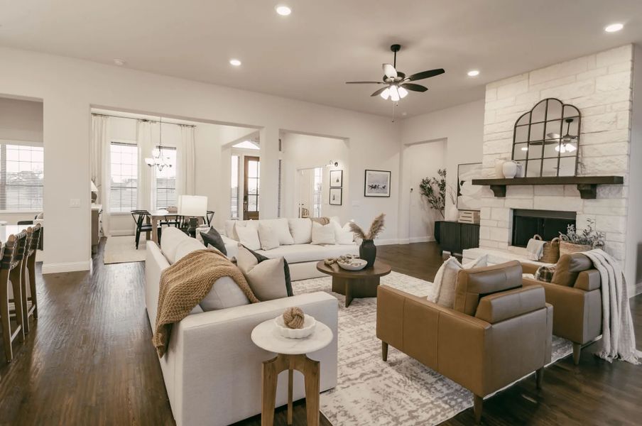 Representative furnished interior of a home built from the Victoria by Stonehollow Homes in Sister Grove II, Van Alstyne (Image 17). Representative furnished interior of a home built from the Victoria by Stonehollow Homes in Sister Grove II, Van Alstyne (Image 17).