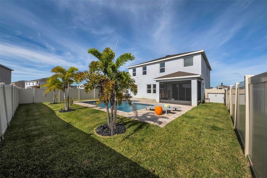 Exterior details and patio area of a home in Mangrove Manor, Apollo Beach (Image 31). Exterior details and patio area of a home in Mangrove Manor, Apollo Beach (Image 31).