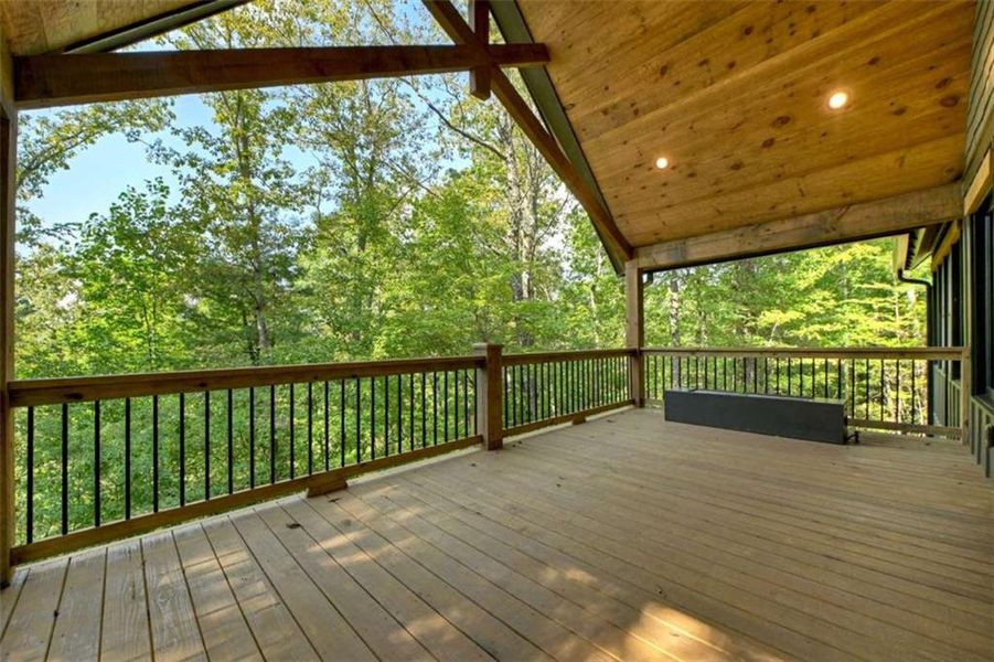 Exterior details and patio area of a home in , Blue Ridge (Image 17).