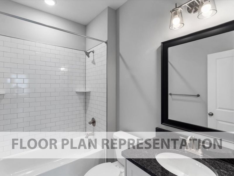 Robin Plan Secondary Bathroom | Ivey Homes Robin Plan Secondary Bathroom | Ivey Homes