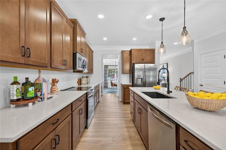 Furnished interior view inside a new home in Allen Manor, Hoschton (Image 12).
