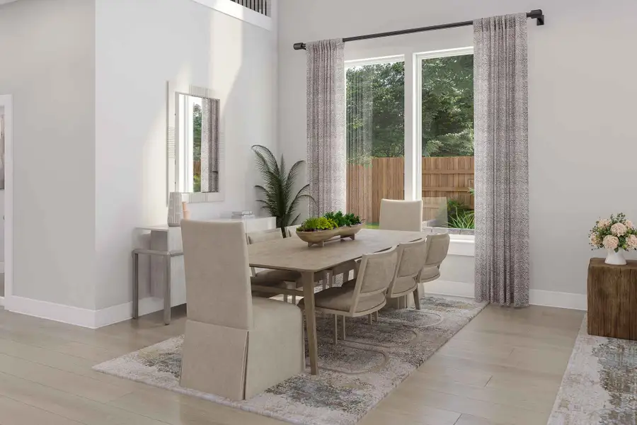 Furnished interior view inside a new home in Woodson’s Reserve 45′, Spring (Image 10).