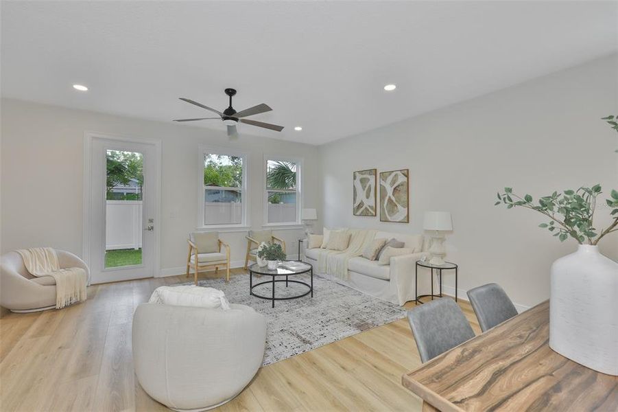 Furnished interior view inside a new home in , Tampa (Image 7).